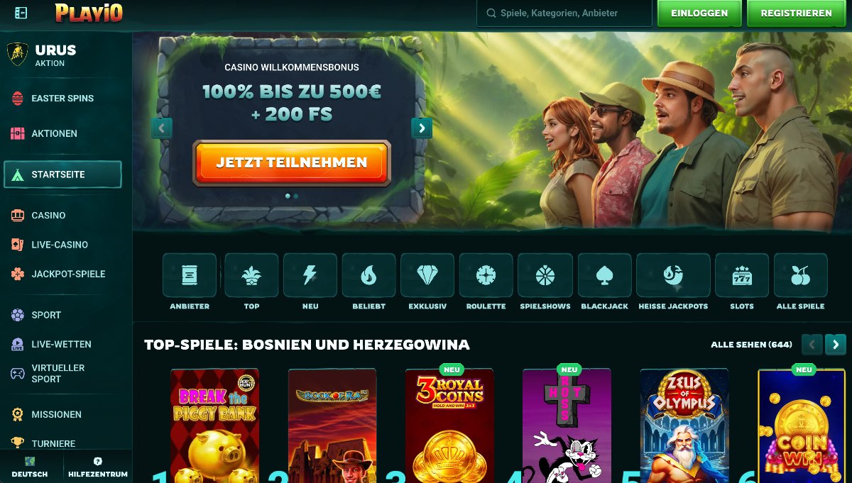 Als innovatives Casinos ohne LUGAS bietet Playio einen einzigartigen Bonus-Shop, in dem Spieler ihre gesammelten Punkte ganz einfach gegen exklusive Casino-Extras eintauschen können.